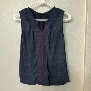 Cable & Gauge dark blue tank top